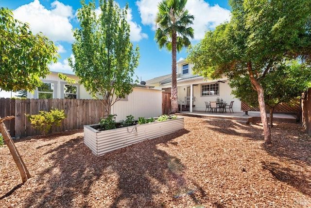 back of property with a patio area