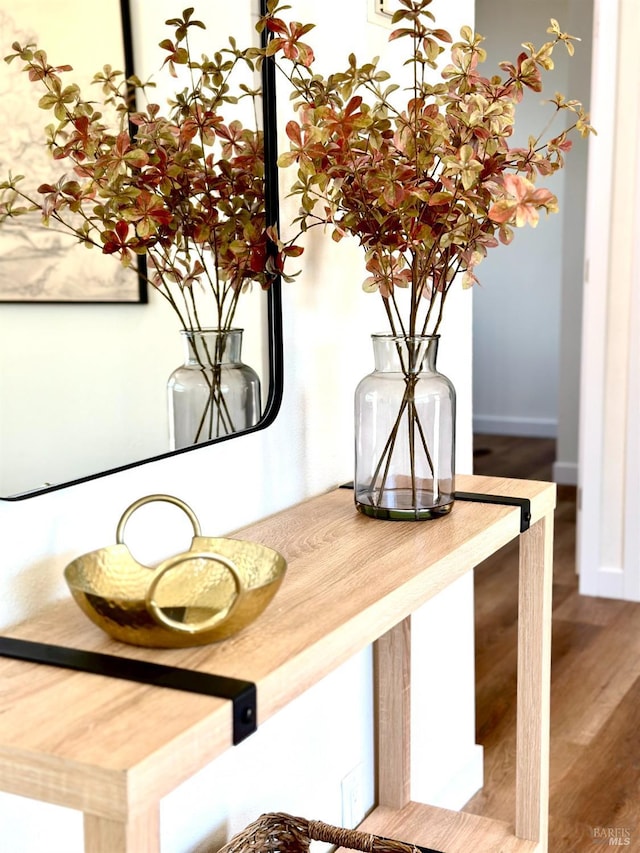 room details with wood-type flooring