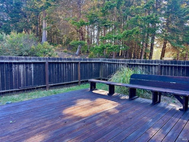 view of deck