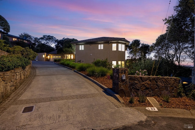 view of front of home