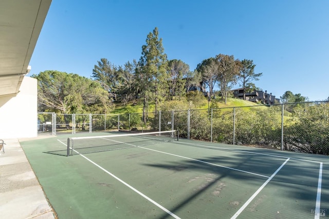 view of tennis court