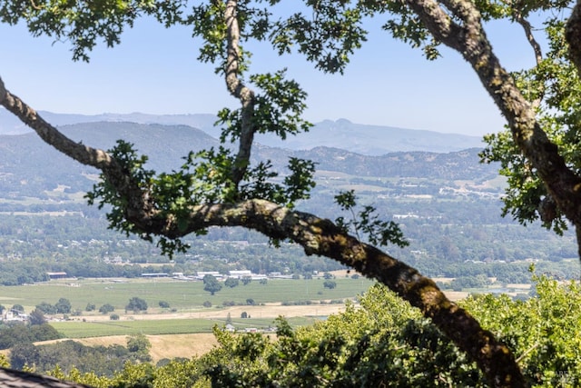 property view of mountains with a rural view