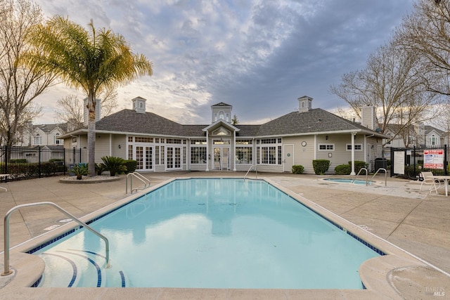 view of pool with a patio