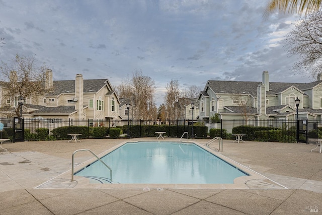 view of pool with a patio