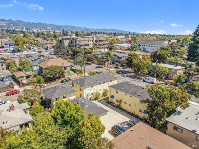 aerial view featuring a mountain view