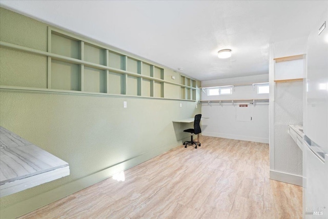 washroom featuring light wood-type flooring