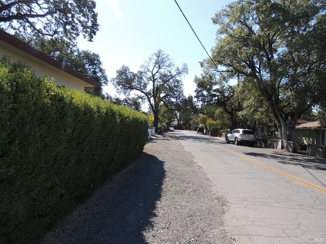 view of road