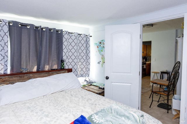 view of tiled bedroom