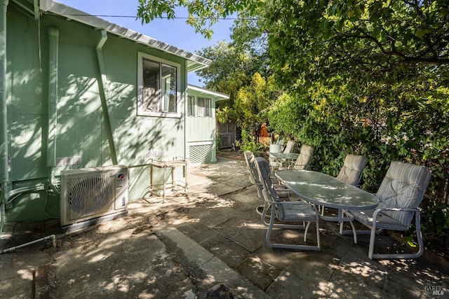 view of patio / terrace with ac unit