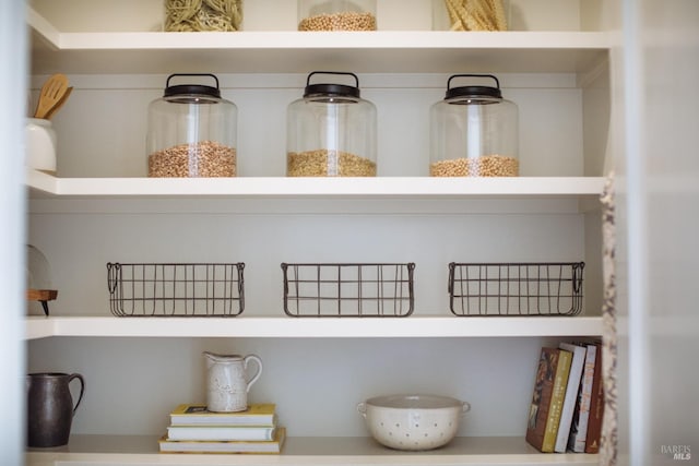 view of pantry