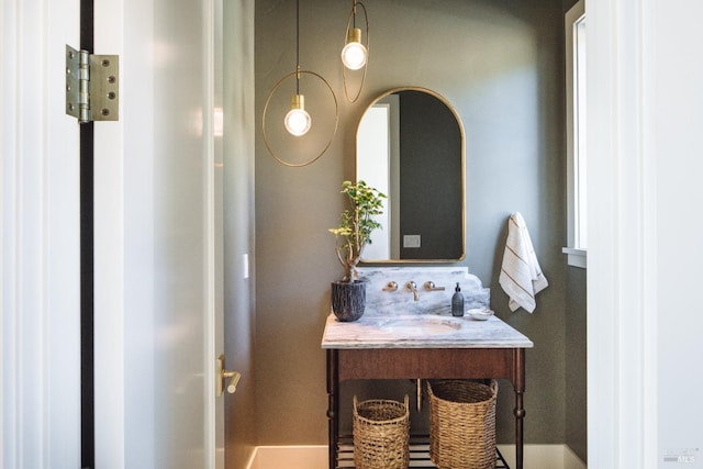 bathroom featuring vanity