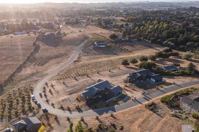 aerial view featuring a rural view