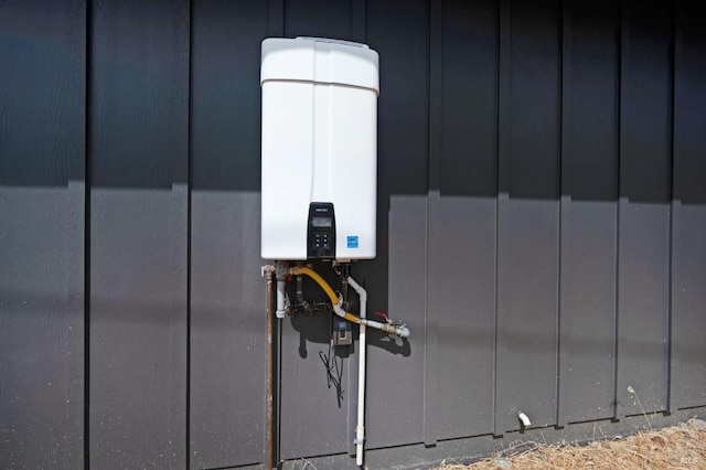 room details featuring water heater