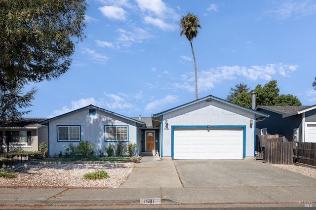 ranch-style house with a garage