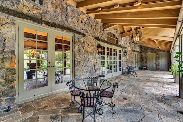 view of patio / terrace with french doors