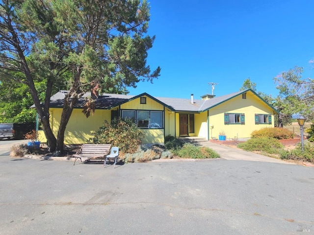 view of ranch-style home