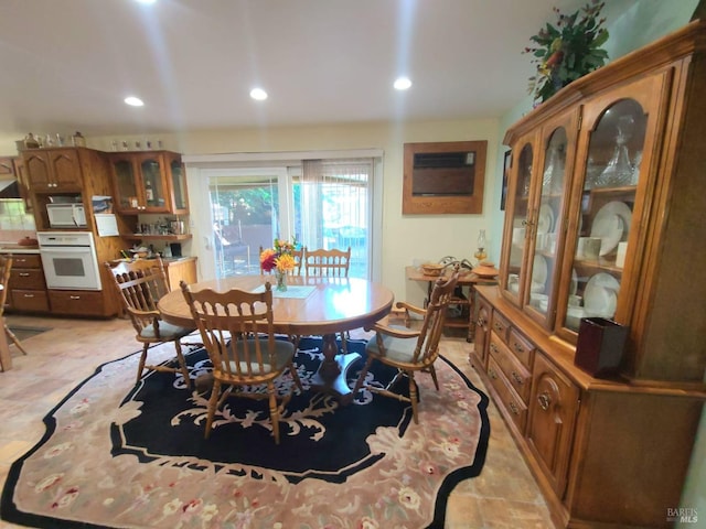 view of dining area