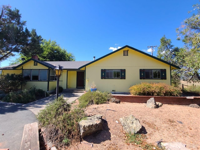 view of ranch-style house