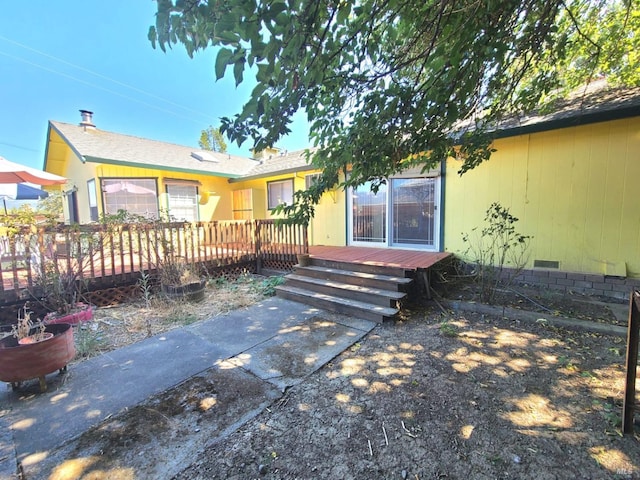 view of rear view of property