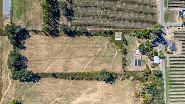 bird's eye view with a rural view