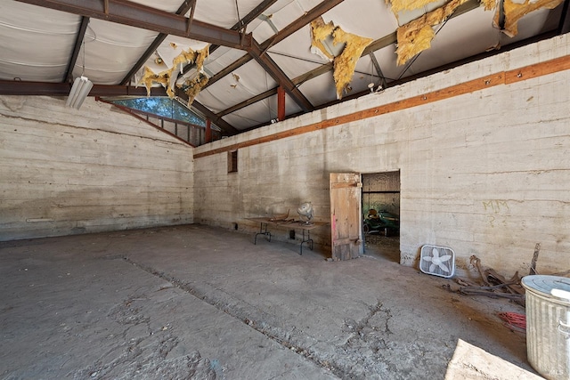 misc room featuring concrete floors