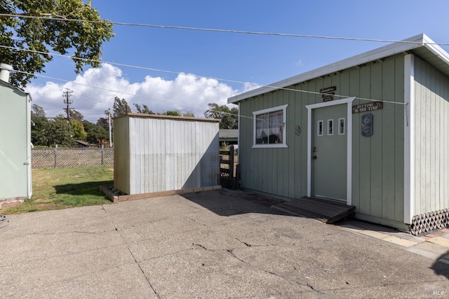 view of outbuilding