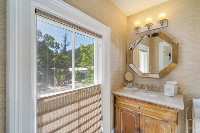 bathroom with vanity