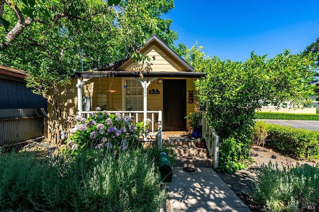 bungalow with covered porch