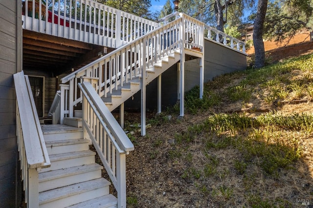 view of staircase