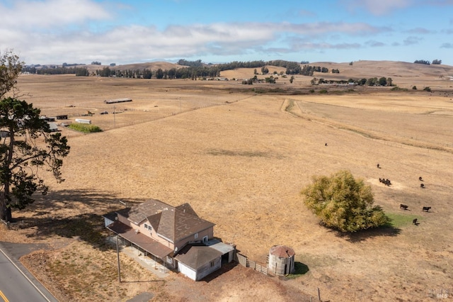 bird's eye view featuring a rural view