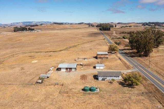 drone / aerial view featuring a rural view