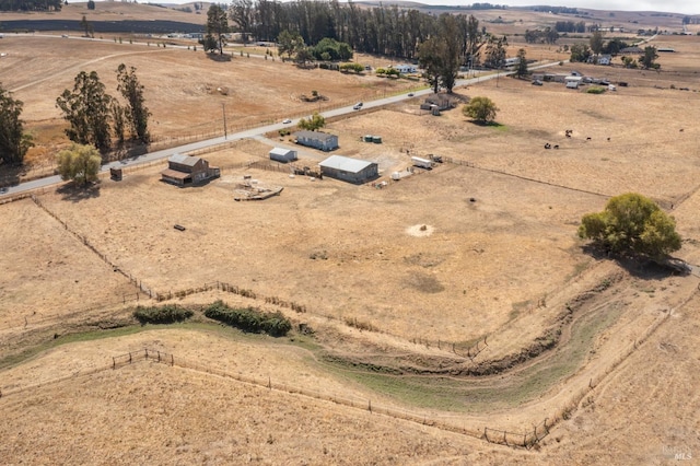 bird's eye view featuring a rural view