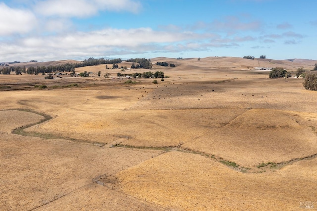 drone / aerial view featuring a rural view