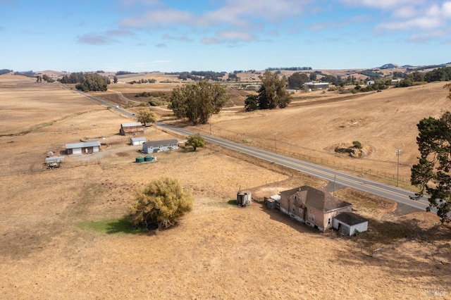 drone / aerial view featuring a rural view