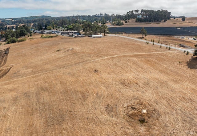 drone / aerial view featuring a rural view