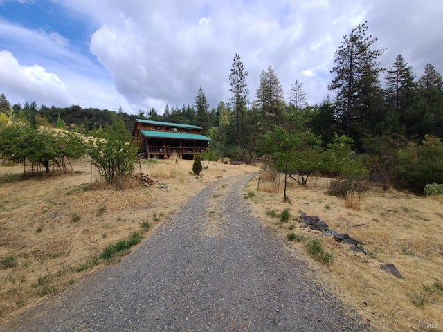 view of street featuring a rural view