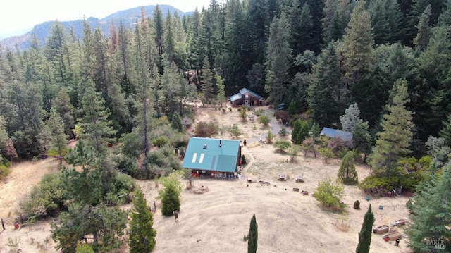 aerial view featuring a mountain view