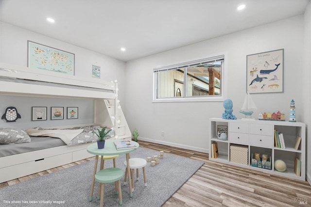 living room featuring light hardwood / wood-style floors