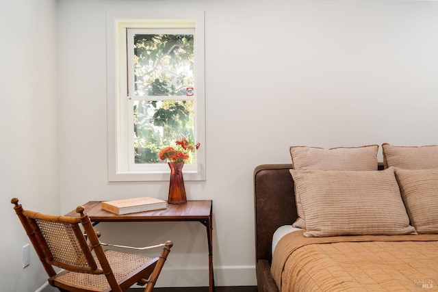 bedroom featuring baseboards