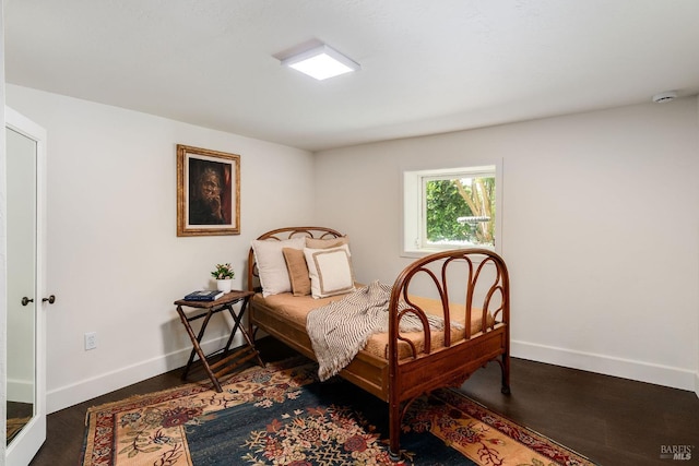 bedroom with baseboards