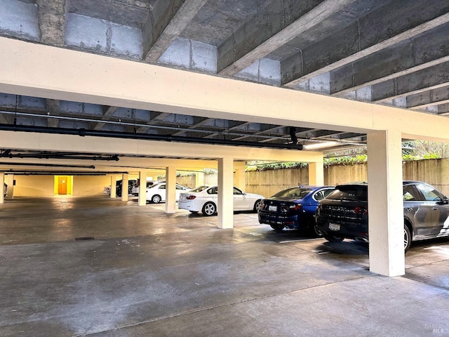 view of parking deck