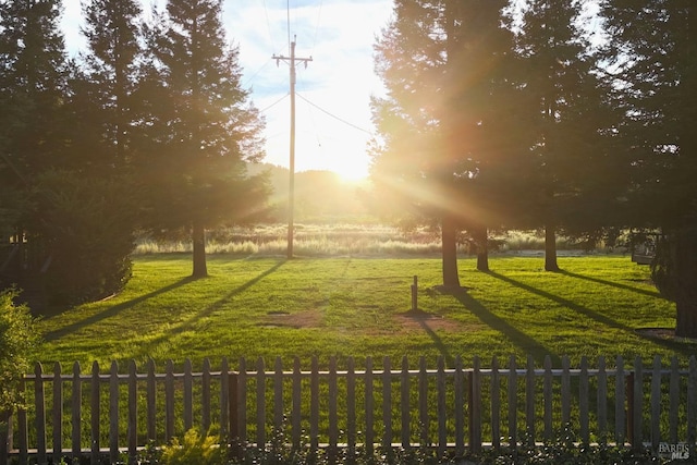 view of property's community with a rural view