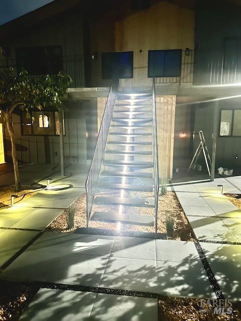 view of stairway