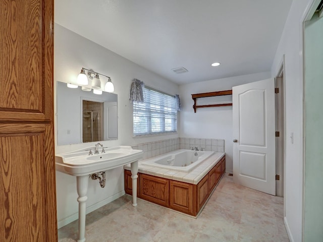 10951 River Rd, Courtland, CA 95615 - bathroom featuring separate shower and tub