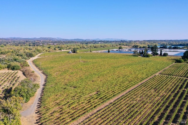 bird's eye view featuring a rural view