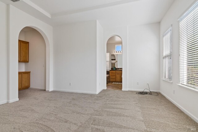 view of carpeted empty room