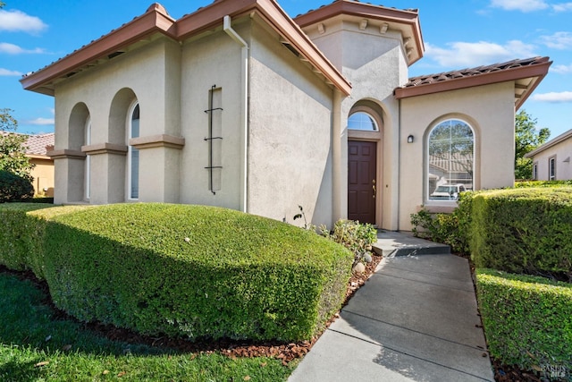 exterior space with a front yard