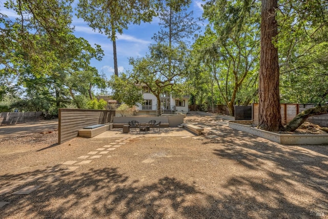 view of yard featuring a patio area