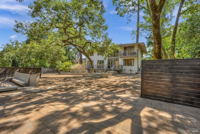 deck with a patio area