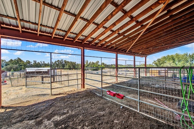 view of stable